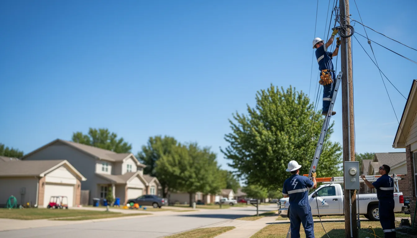 Residential electrician providing installation services in Guilford, MO
